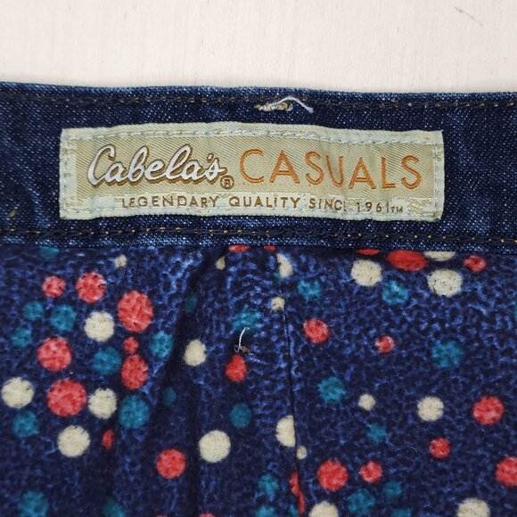 Cabelas Casuals Womens Flannel Lined Jeans Size 18 Regular Medium Wash - Picture 6 of 10